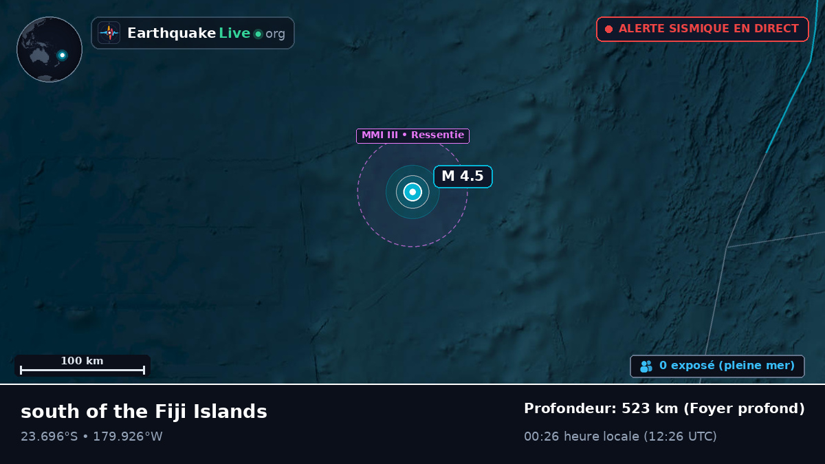 Océan Pacifique Sud (Tonga)