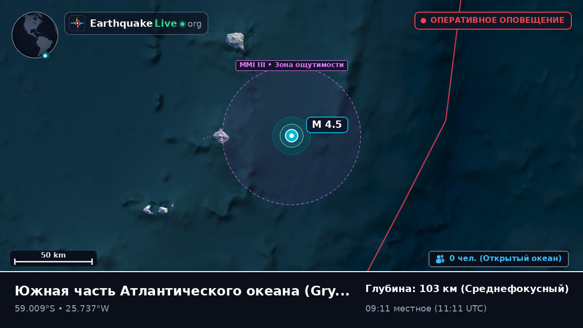 Южная часть Атлантического океана (South Georgia and the Islands)