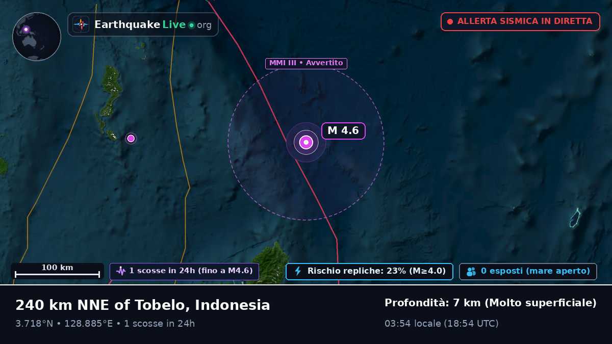 Oceano Pacifico settentrionale (Indonesia)