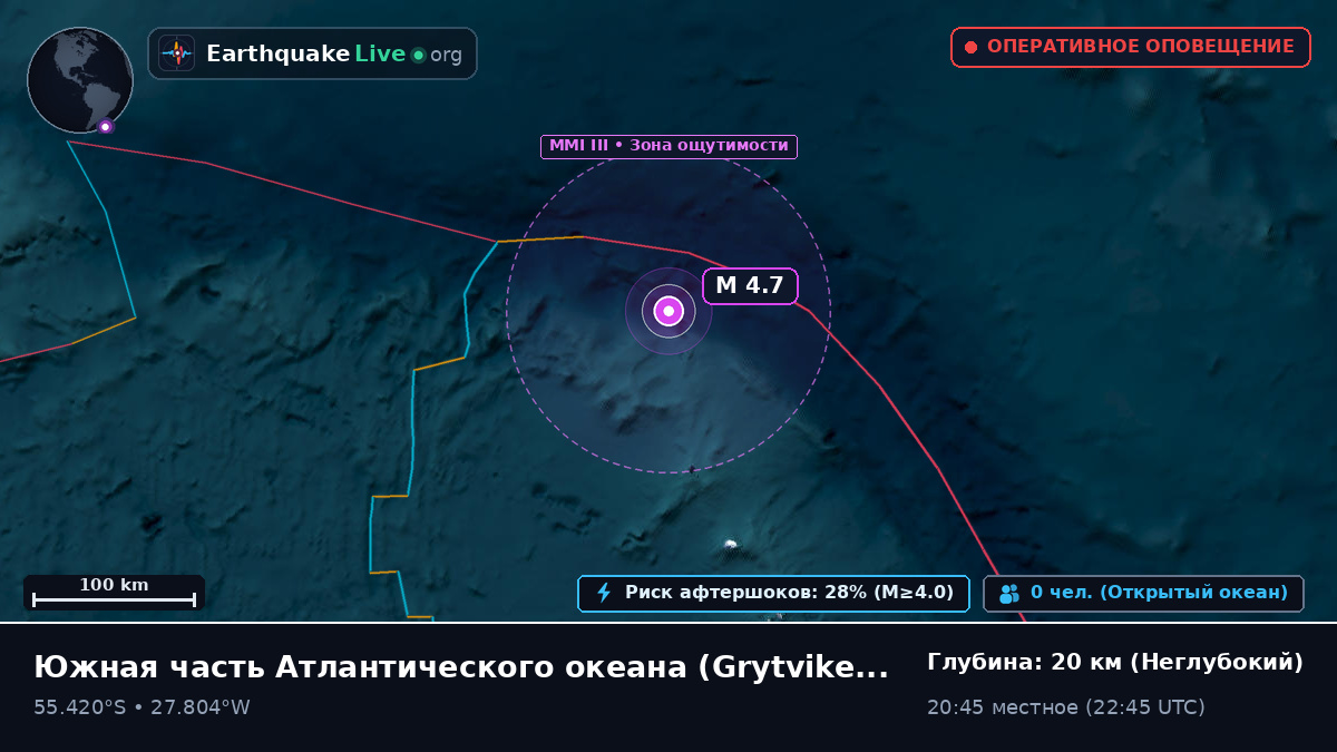 Южная часть Атлантического океана (South Georgia and the Islands)