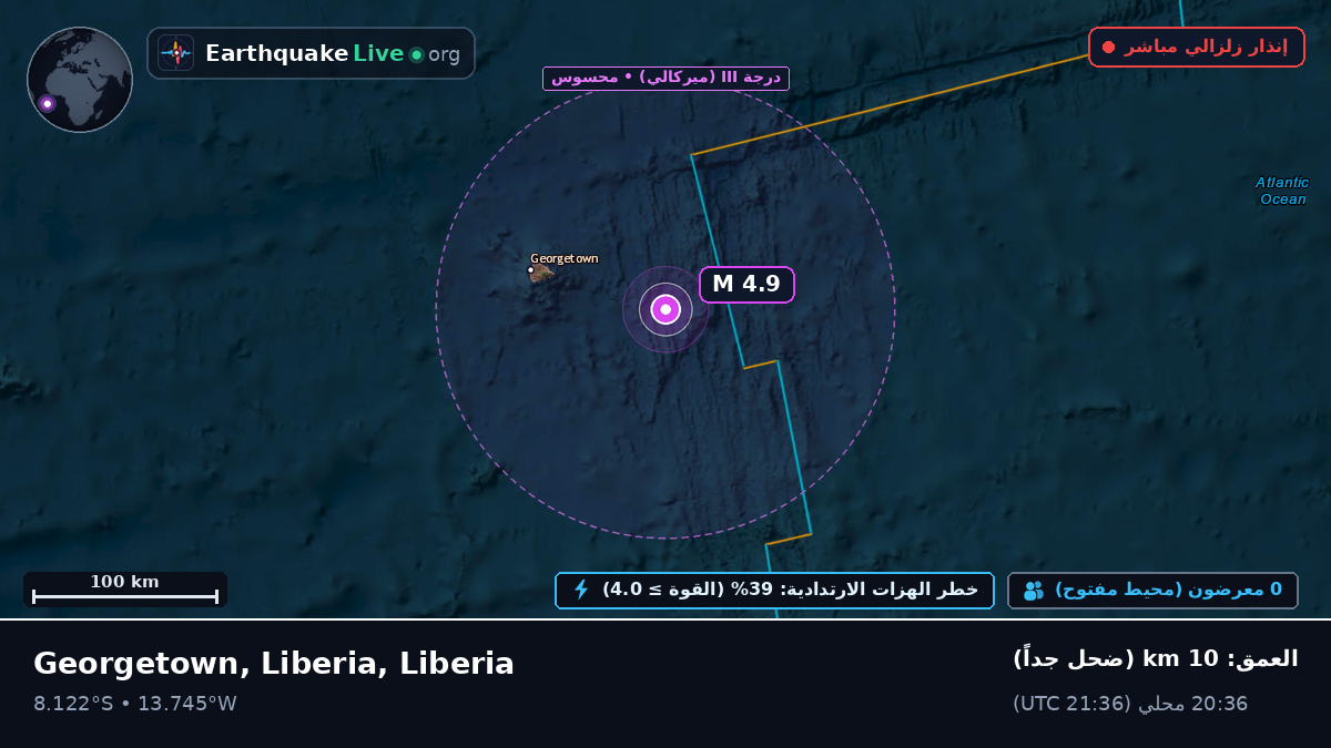 جنوب المحيط الأطلسي (Liberia)