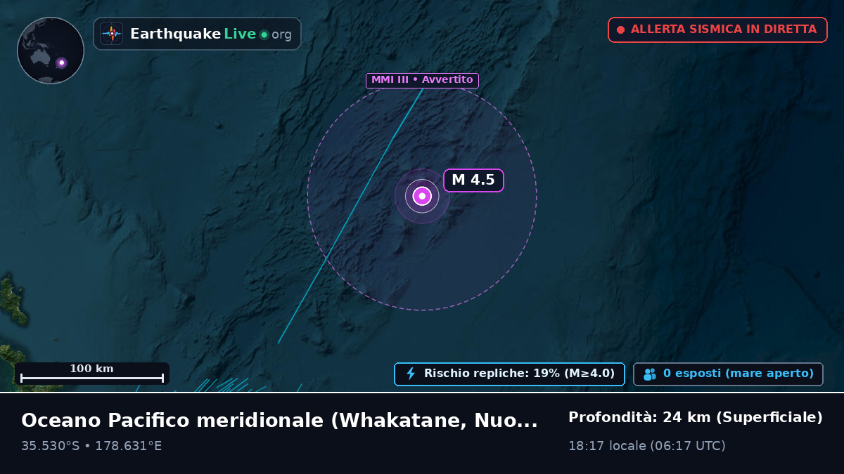 Oceano Pacifico meridionale (Nuova Zelanda)