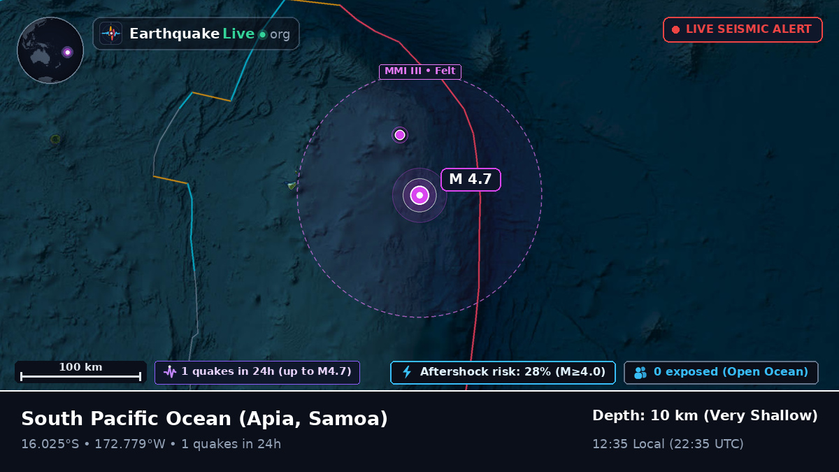 South Pacific Ocean (Samoa)