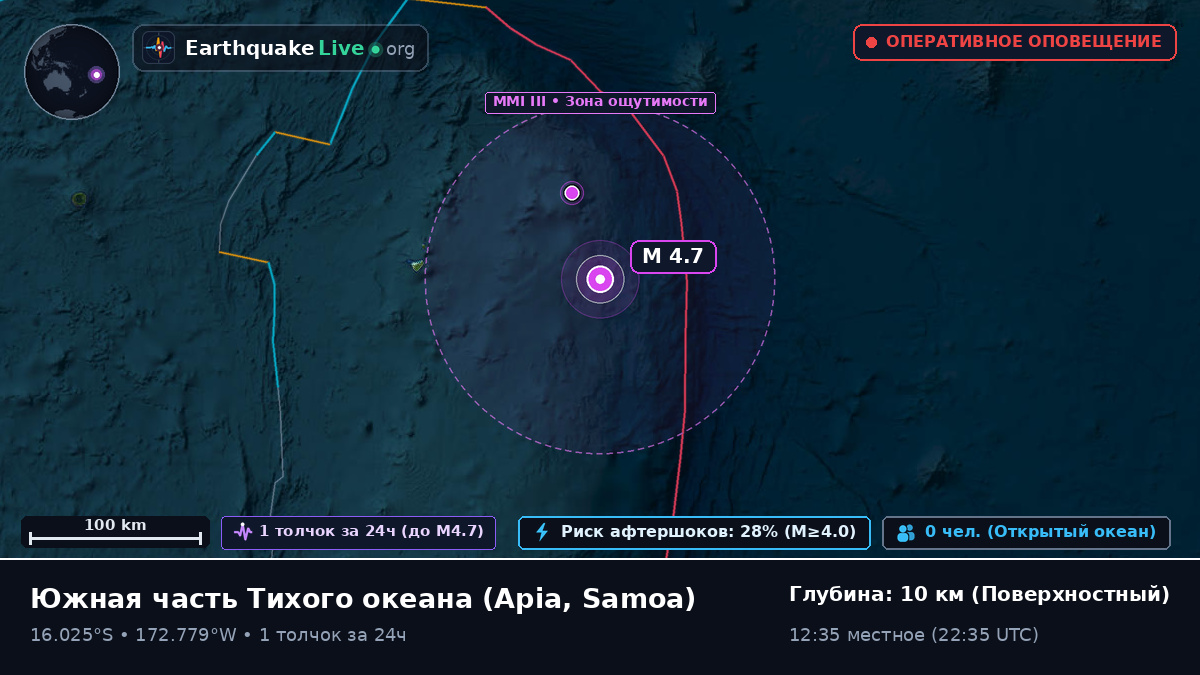 Южная часть Тихого океана (Samoa)