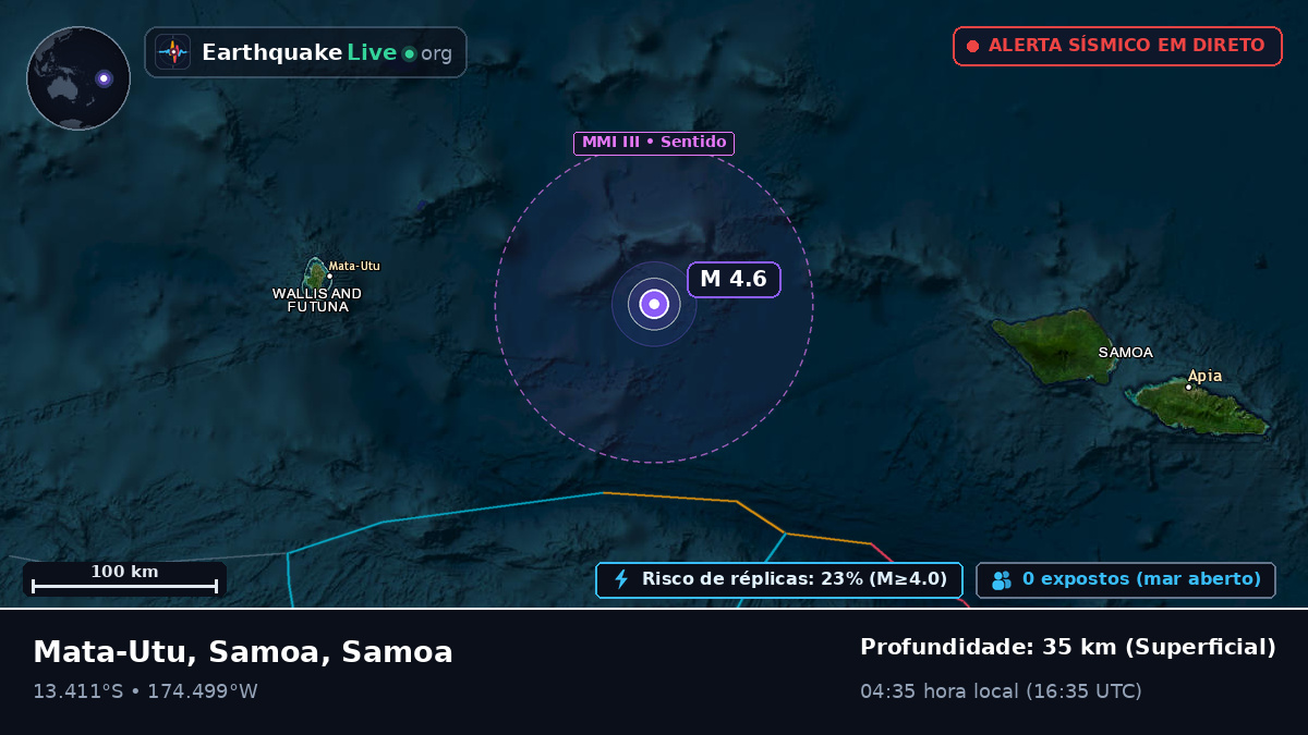 Oceano Pacífico Sul (Samoa)