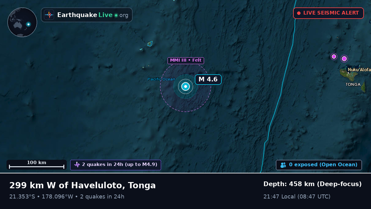 South Pacific Ocean (Tonga)