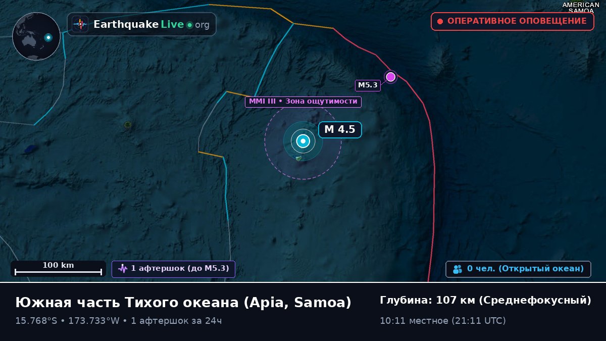 Южная часть Тихого океана (Samoa)
