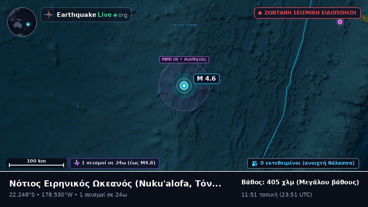Νότιος Ειρηνικός Ωκεανός (Τόνγκα)