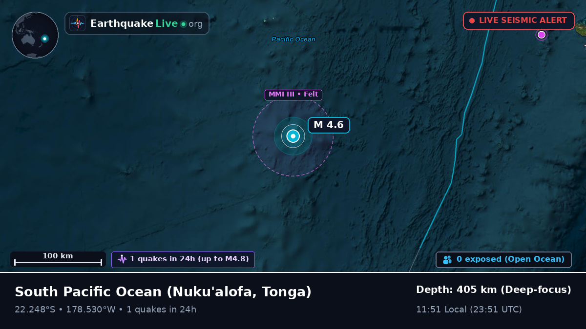 South Pacific Ocean (Tonga)