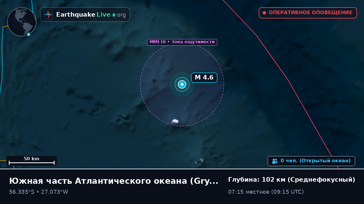 Южная часть Атлантического океана (South Georgia and the Islands)