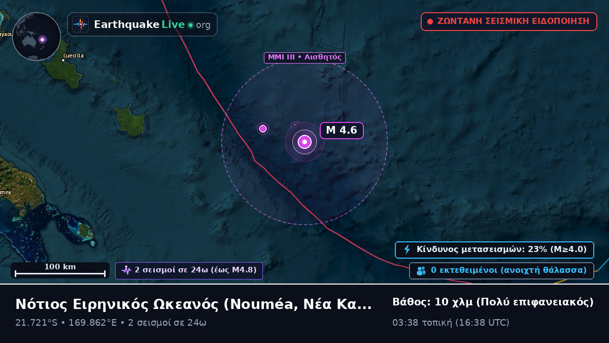 Νότιος Ειρηνικός Ωκεανός (Νέα Καληδονία)