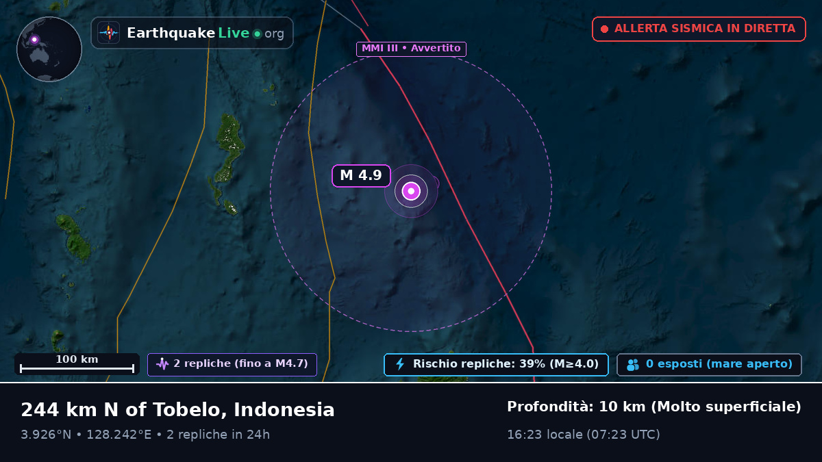 Oceano Pacifico settentrionale (Indonesia)