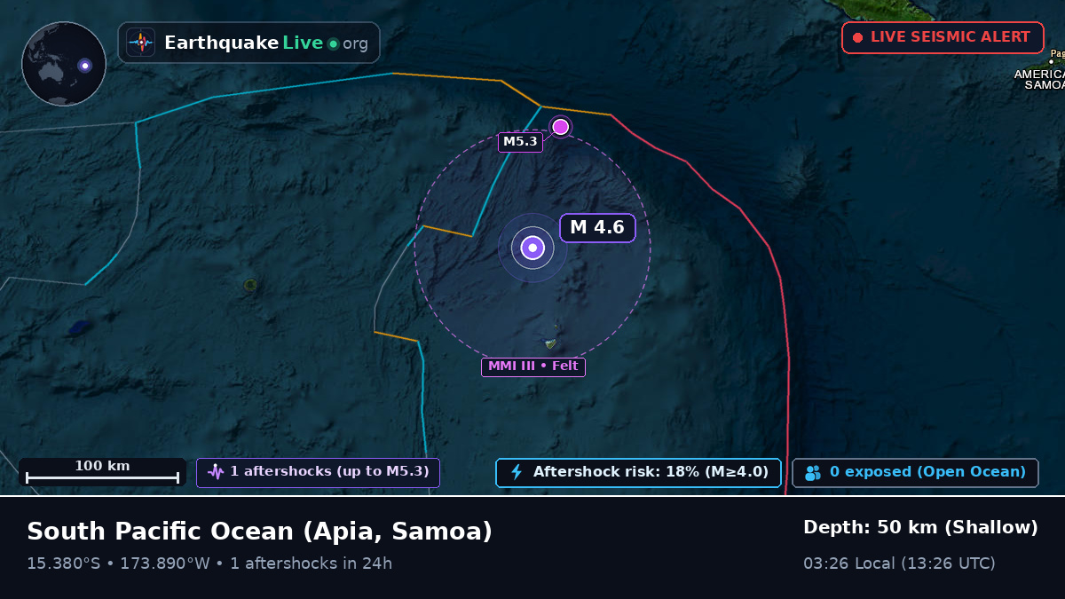 South Pacific Ocean (Samoa)