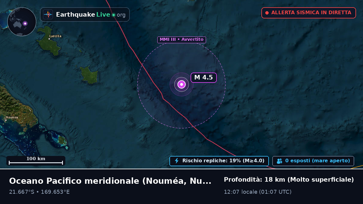 Oceano Pacifico meridionale (Nuova Caledonia)