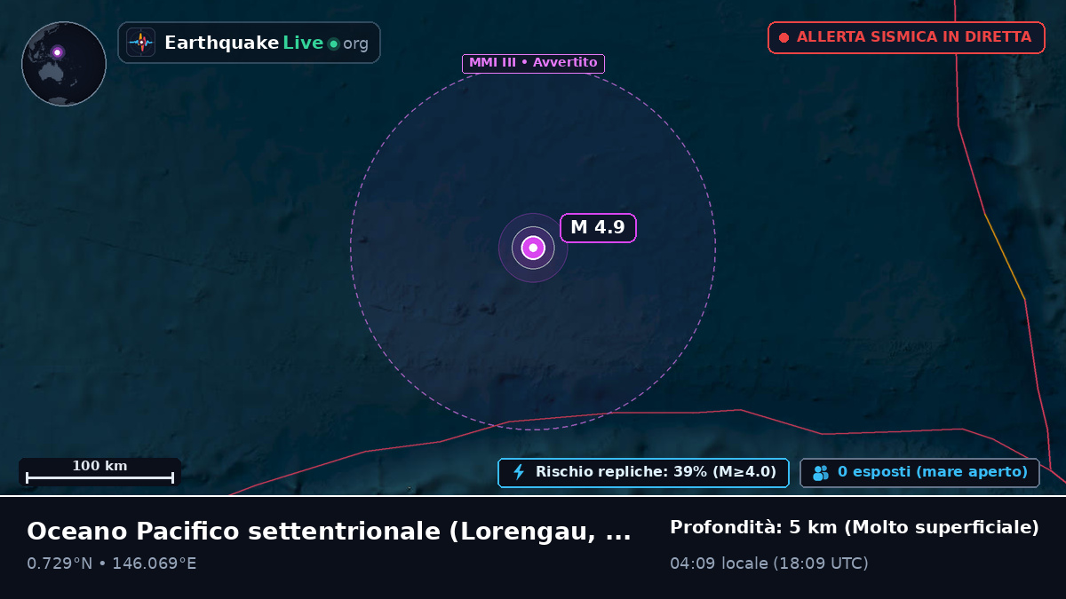 Oceano Pacifico settentrionale (Papua Nuova Guinea)