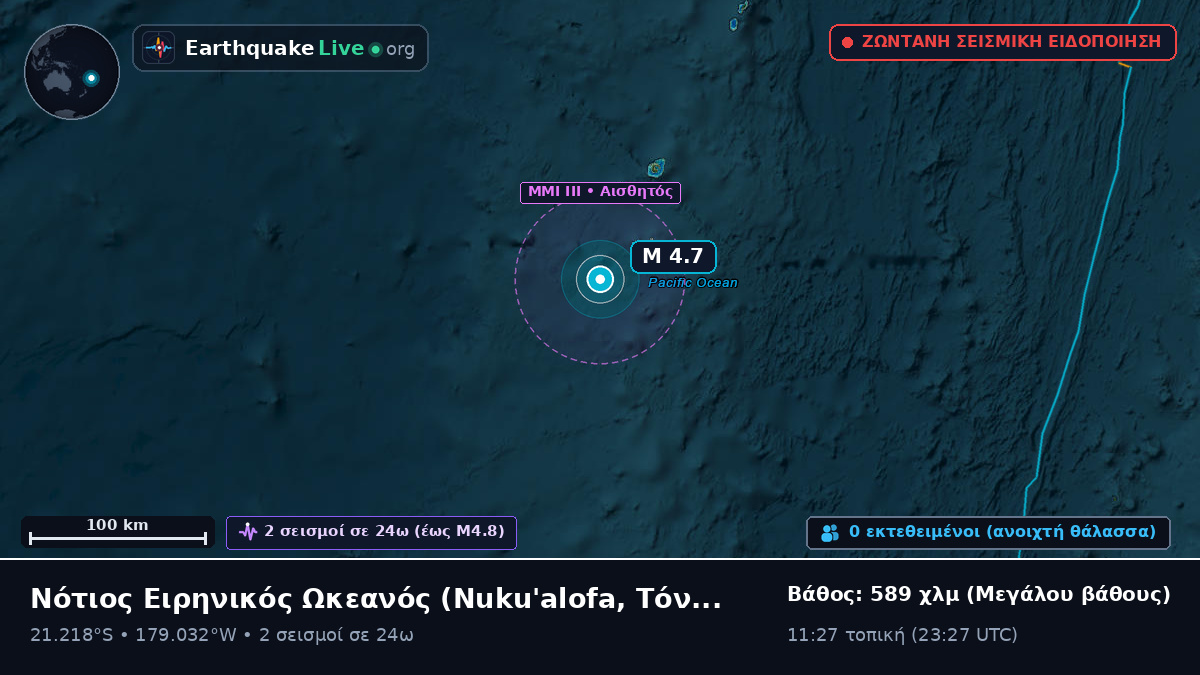 Νότιος Ειρηνικός Ωκεανός (Τόνγκα)