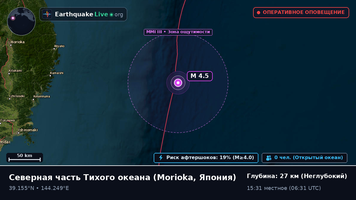 Северная часть Тихого океана (Япония)