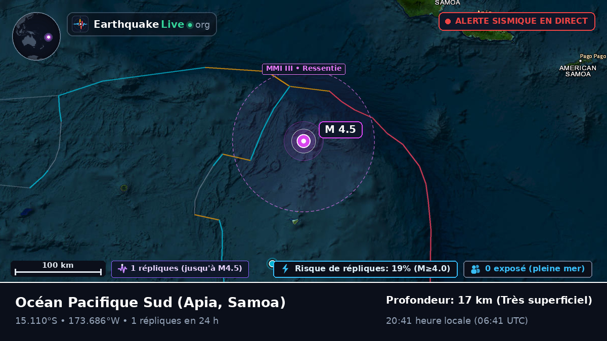 Océan Pacifique Sud (Samoa)