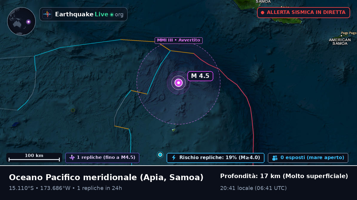 Oceano Pacifico meridionale (Samoa)