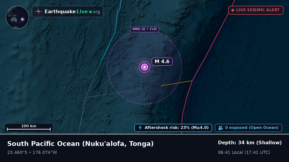 South Pacific Ocean (Tonga)