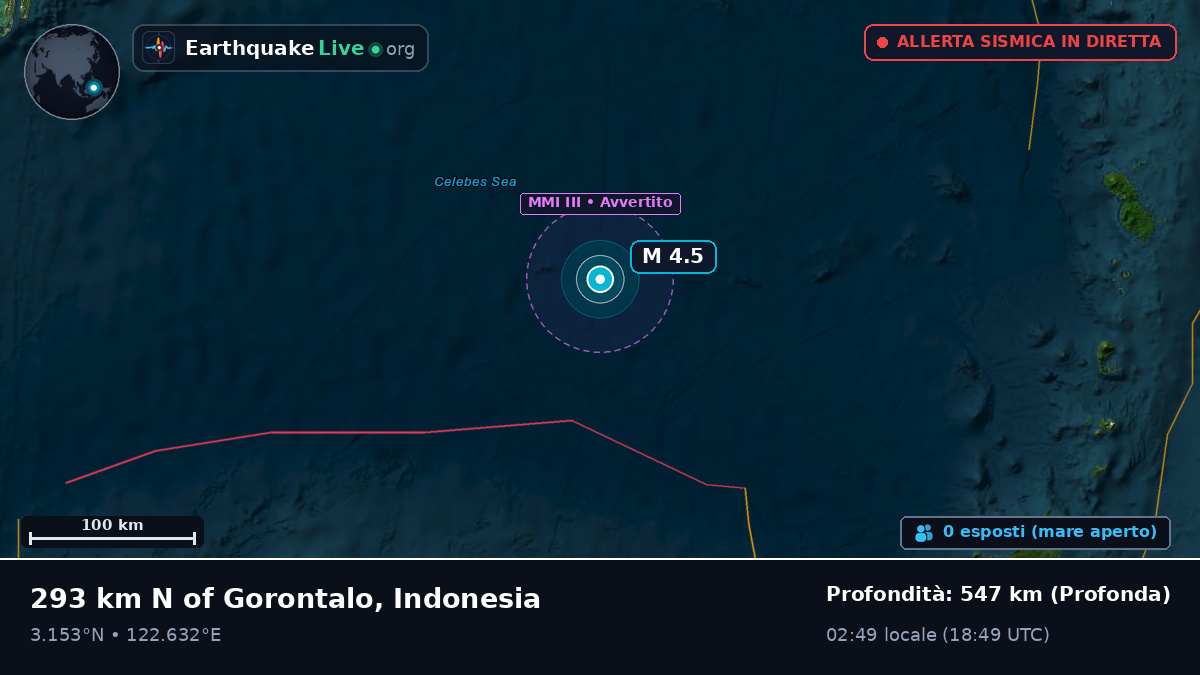 Oceano Pacifico settentrionale (Indonesia)