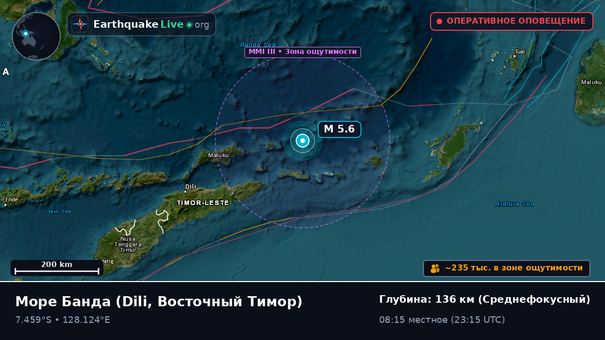 Море Банда (Восточный Тимор)