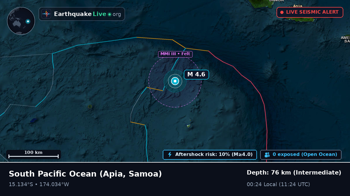 South Pacific Ocean (Samoa)