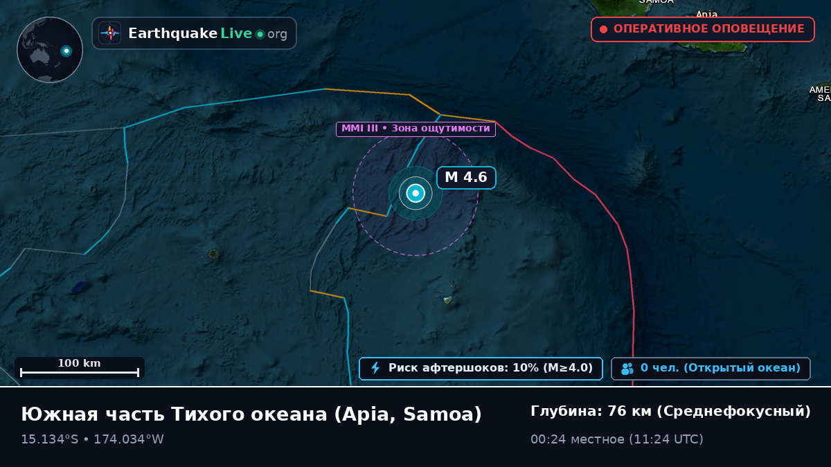 Южная часть Тихого океана (Samoa)