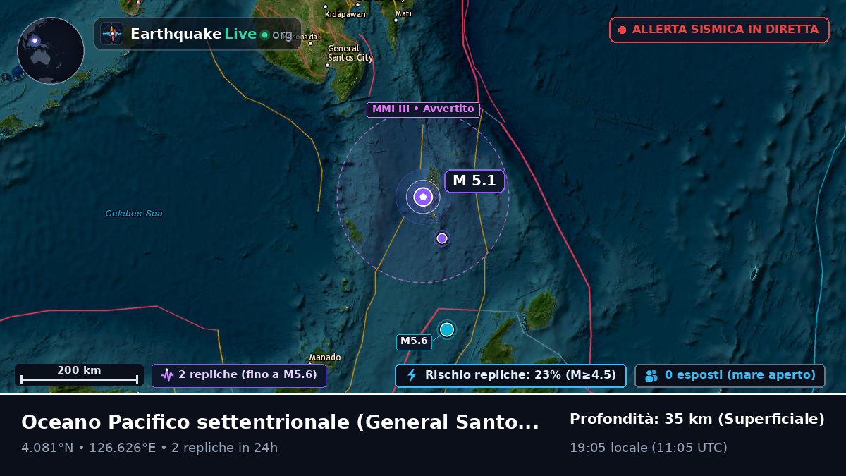 Oceano Pacifico settentrionale (Filippine)