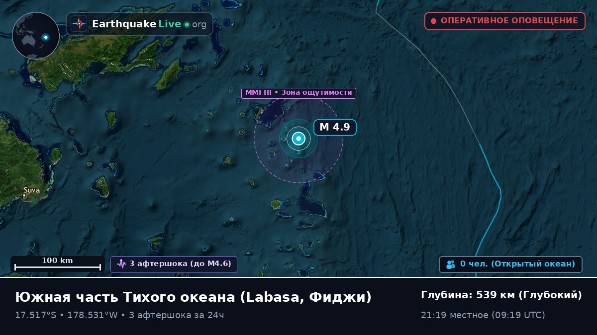 Южная часть Тихого океана (Фиджи)