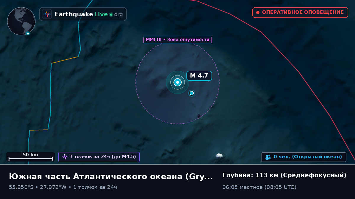 Южная часть Атлантического океана (South Georgia and the Islands)