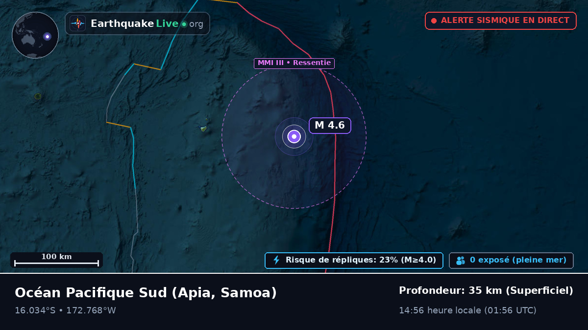 Océan Pacifique Sud (Samoa)