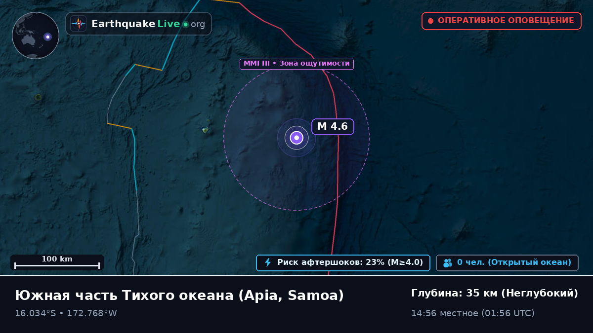 Южная часть Тихого океана (Samoa)