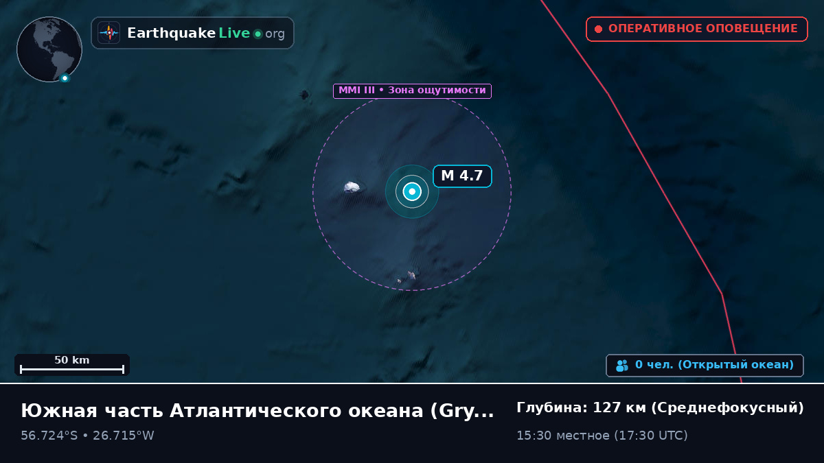 Южная часть Атлантического океана (South Georgia and the Islands)