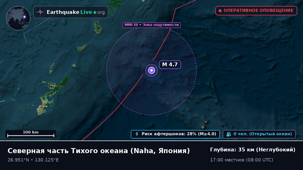 Северная часть Тихого океана (Япония)
