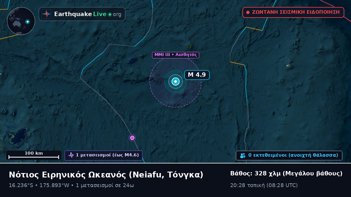 Νότιος Ειρηνικός Ωκεανός (Τόνγκα)