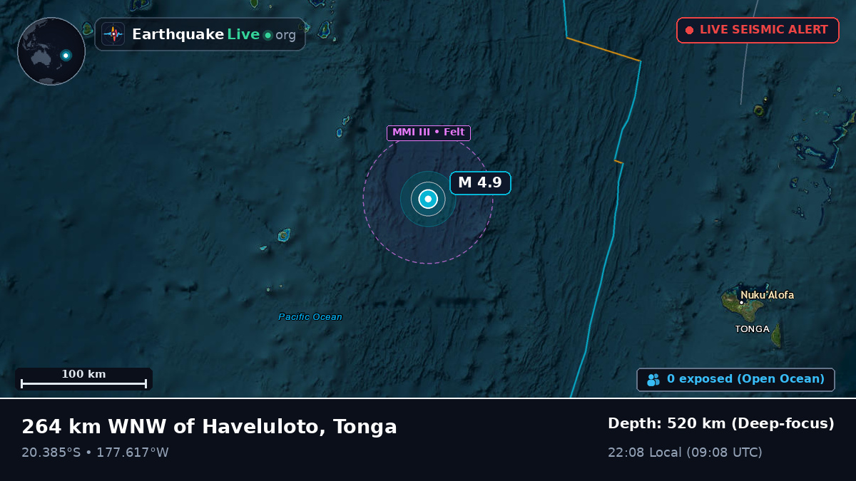 South Pacific Ocean (Tonga)