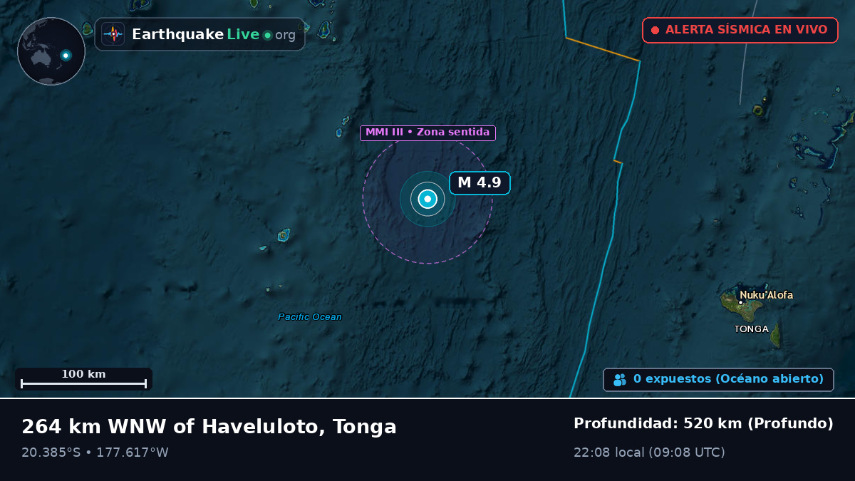 Océano Pacífico Sur (Tonga)