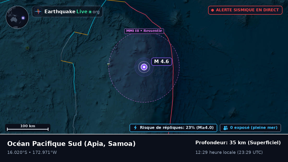 Océan Pacifique Sud (Samoa)