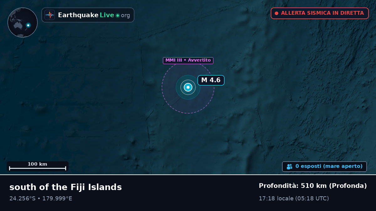Oceano Pacifico meridionale (Kermadec Islands)