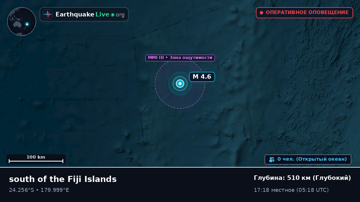 Южная часть Тихого океана (Kermadec Islands)