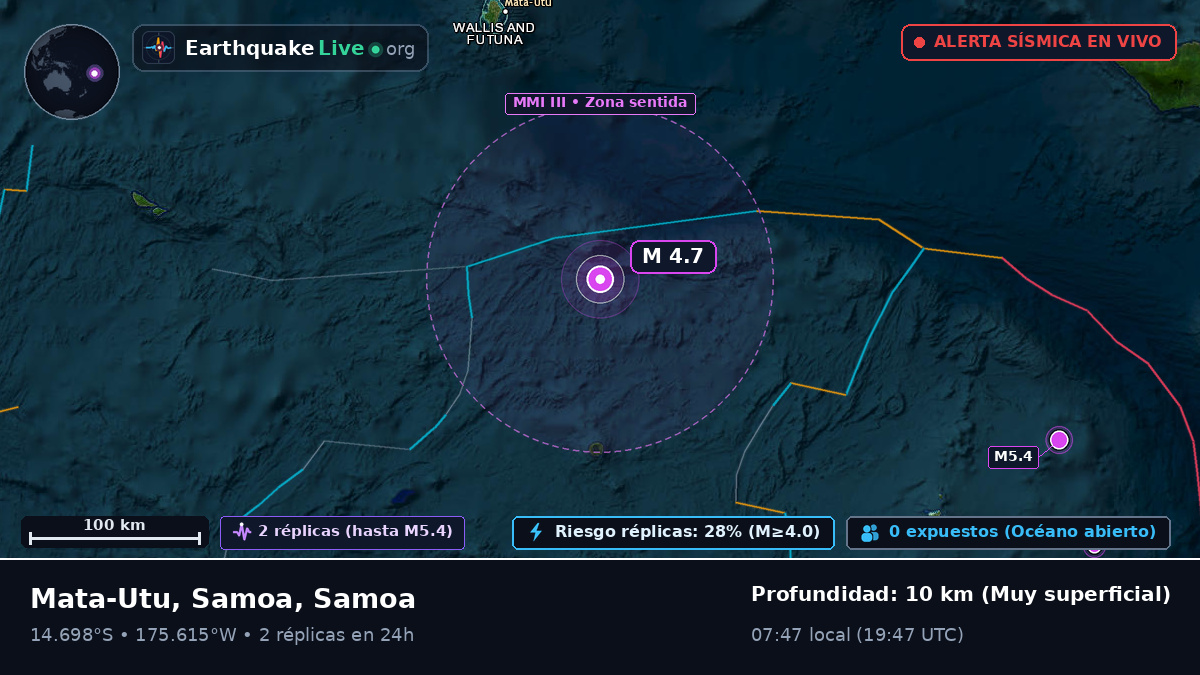 Océano Pacífico Sur (Samoa)