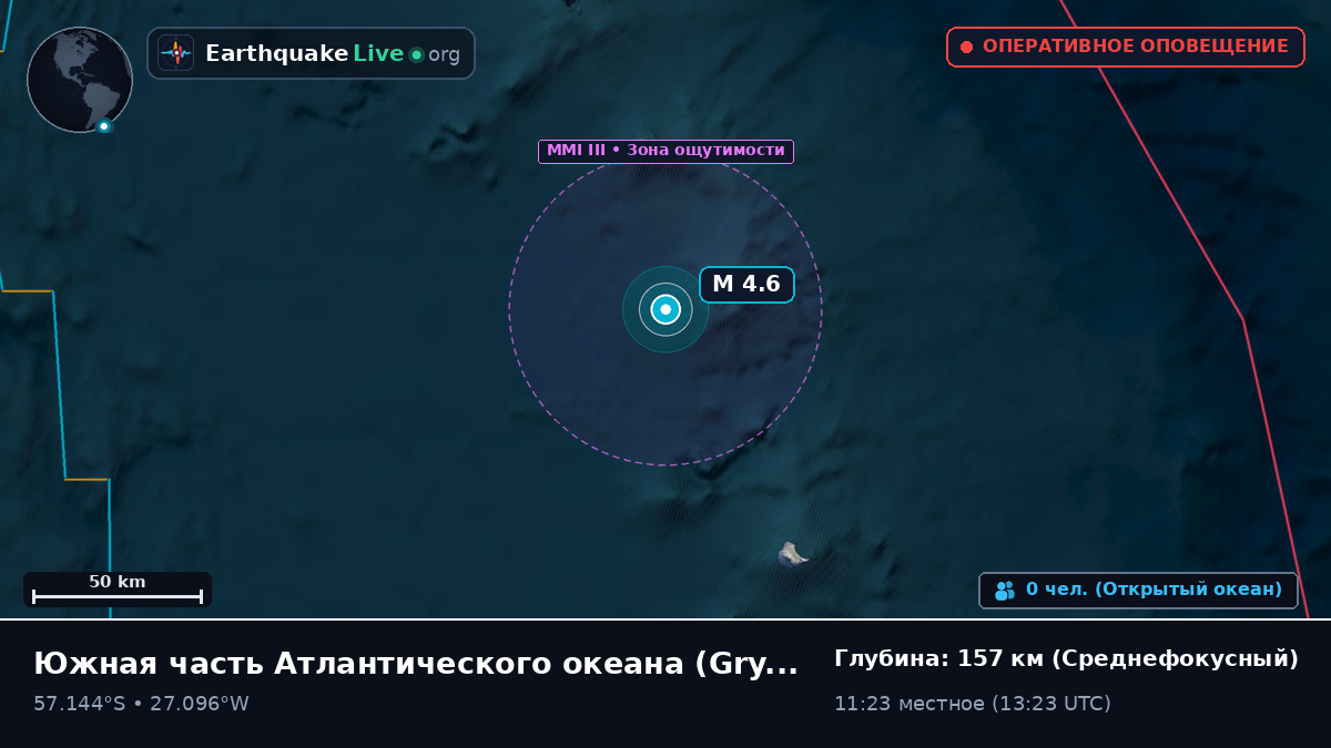 Южная часть Атлантического океана (South Georgia and the Islands)