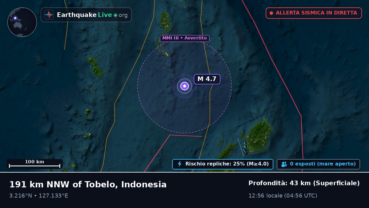 Oceano Pacifico settentrionale (Indonesia)