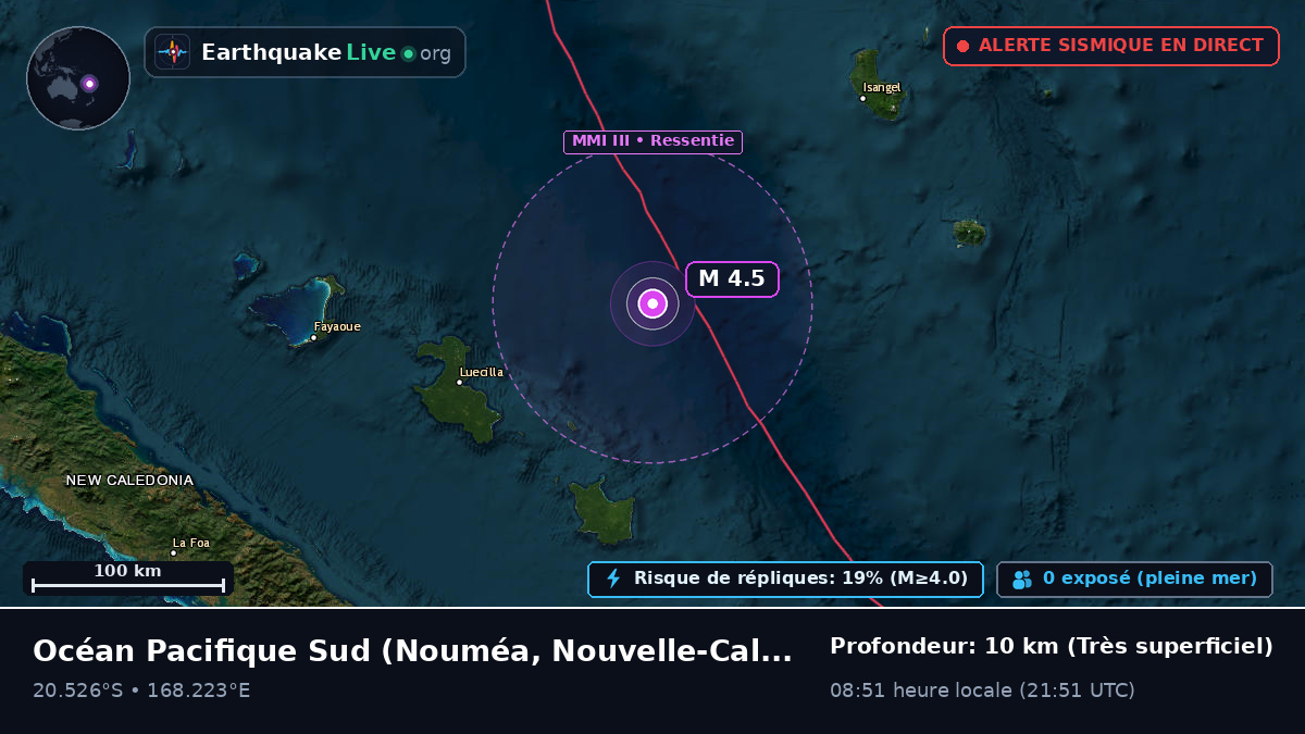 Océan Pacifique Sud (Nouvelle-Calédonie)