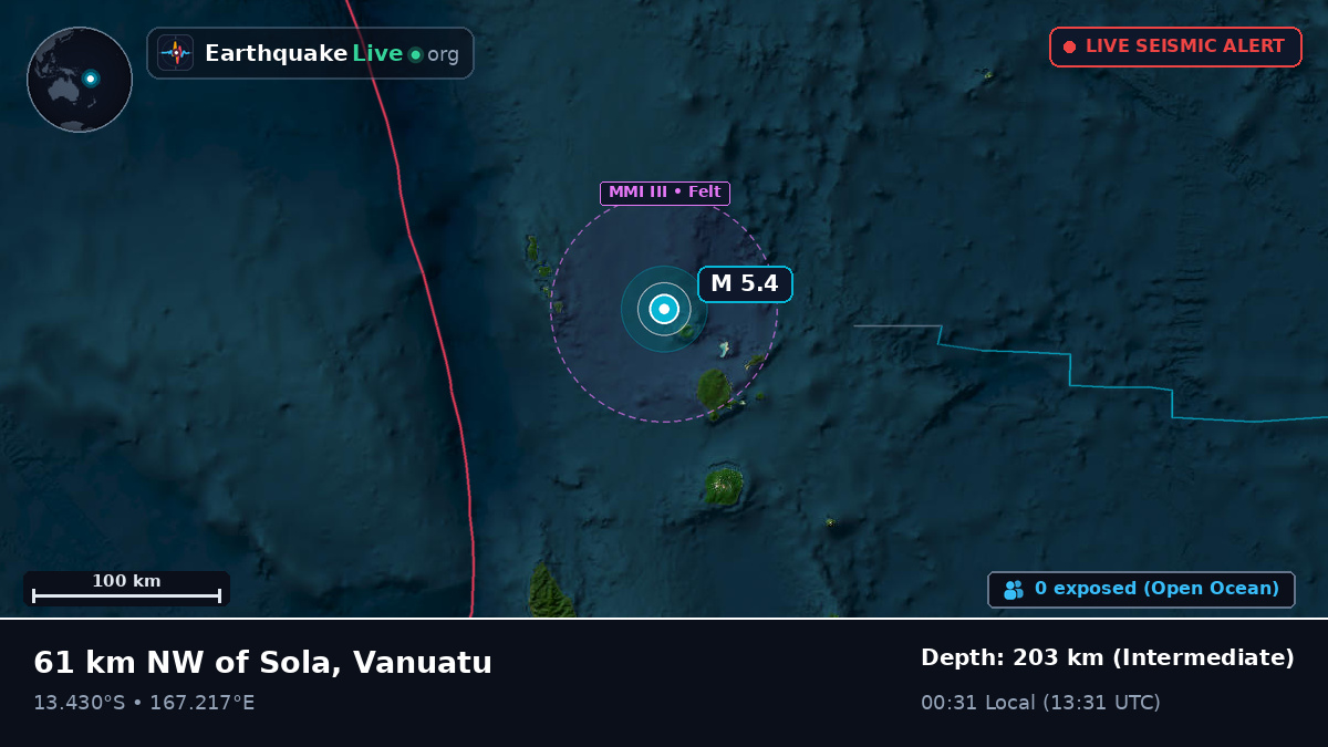 Off the coast of Luganville, Vanuatu