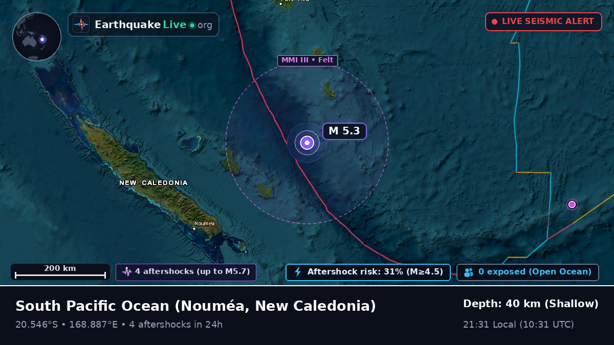 South Pacific Ocean (New Caledonia)