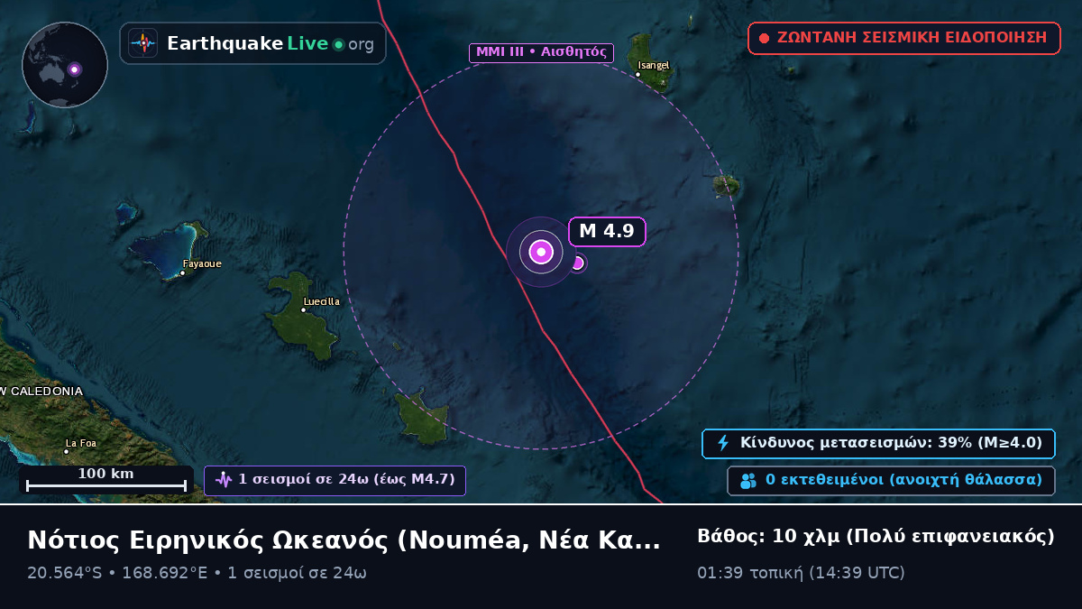 Νότιος Ειρηνικός Ωκεανός (Νέα Καληδονία)