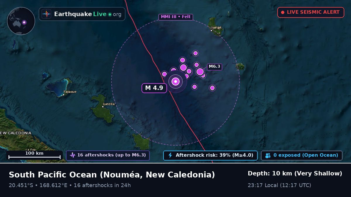 South Pacific Ocean (New Caledonia)
