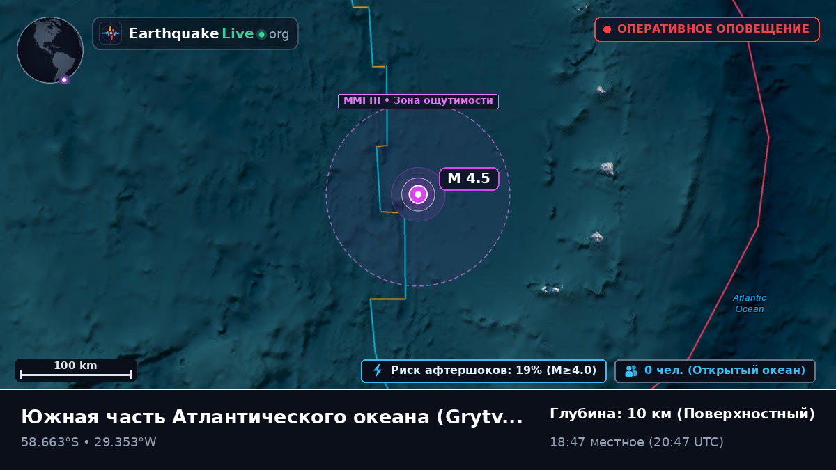 Южная часть Атлантического океана (South Georgia and the Islands)